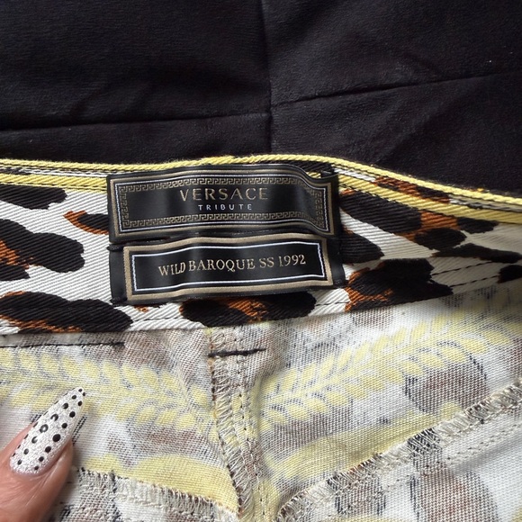 Versace tribute wild baroque SS 1992 collection jeans - Picture 6 of 12